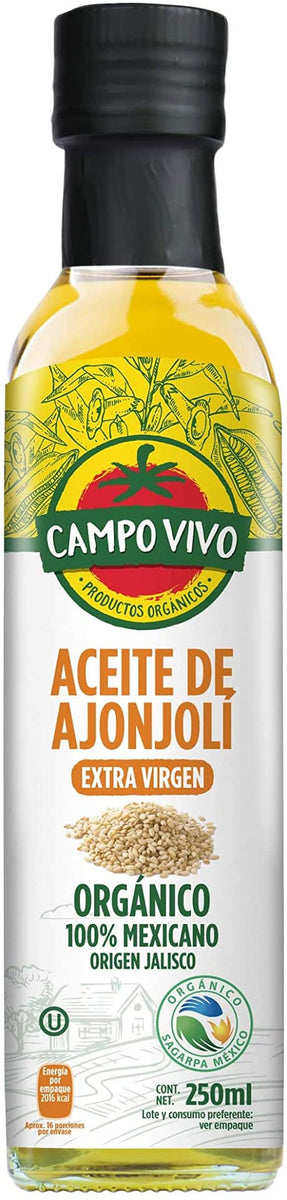 Aceite de Coco Campo Vivo Extra Virgen Orgánico 250g