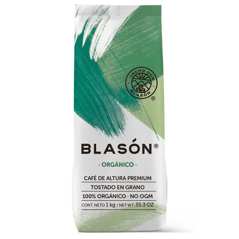 Blasón Café Orgánico en Grano 1kg